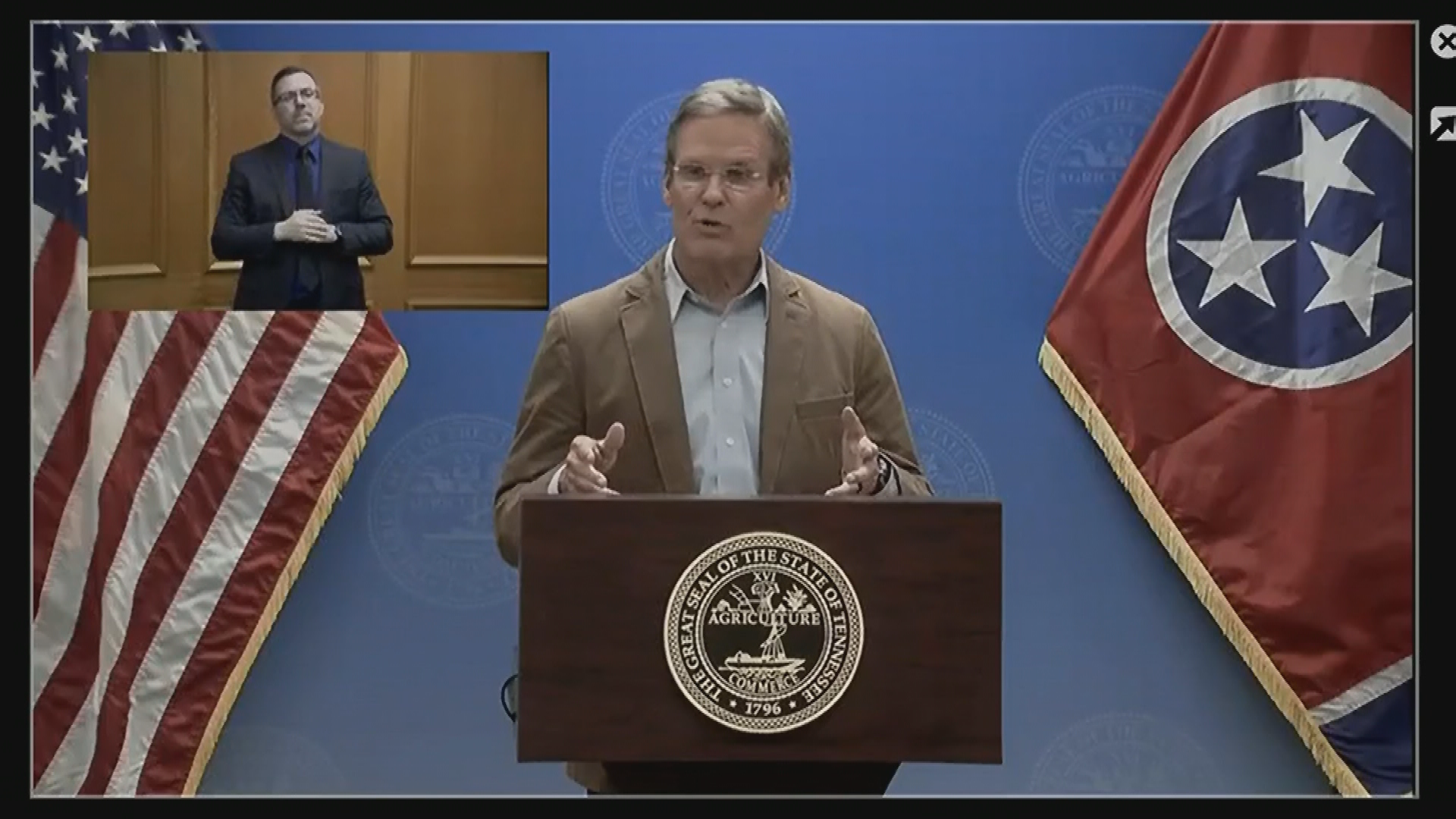 Thumbnail image for Gov. Lee COVID-19 Briefing