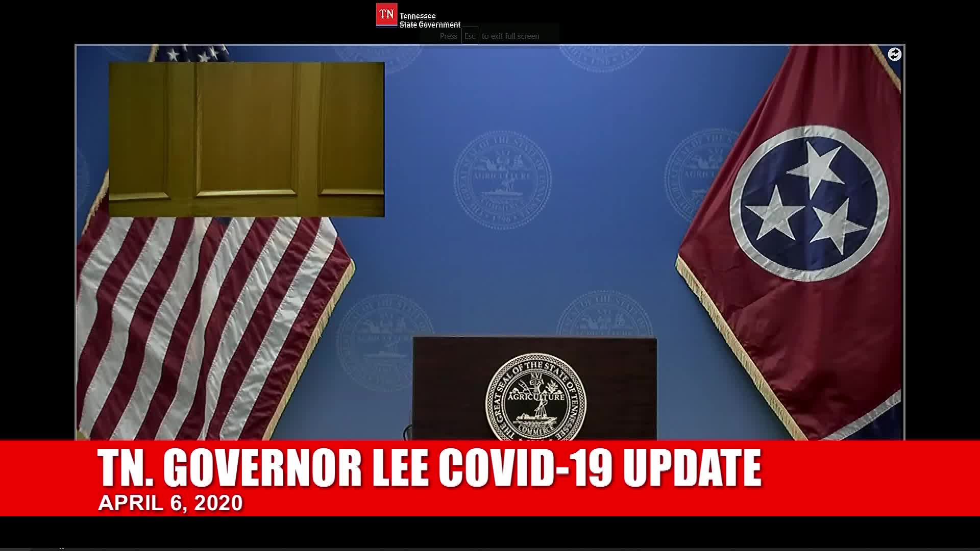 Thumbnail image for Gov. Lee COVID-19 Briefing (4/6)