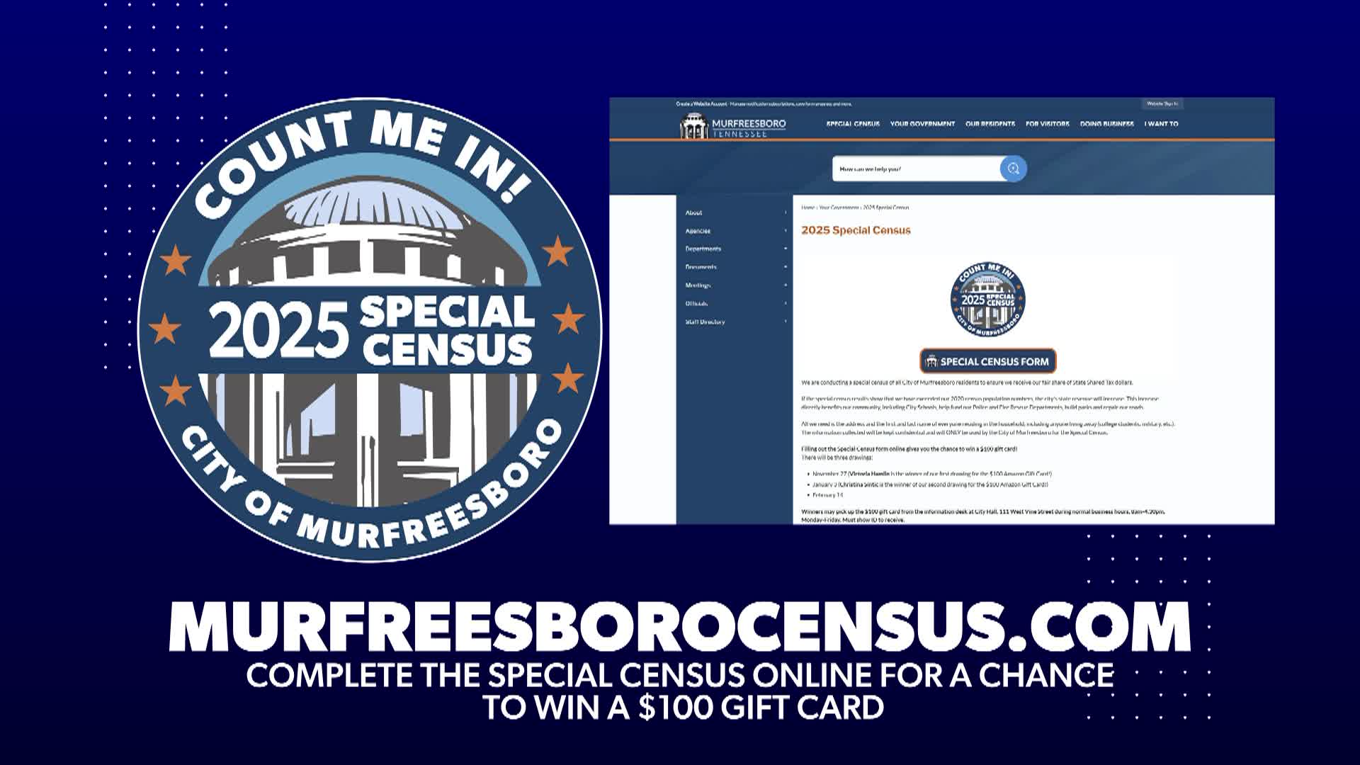 Thumbnail image for Special Census 20205 - Gift Card