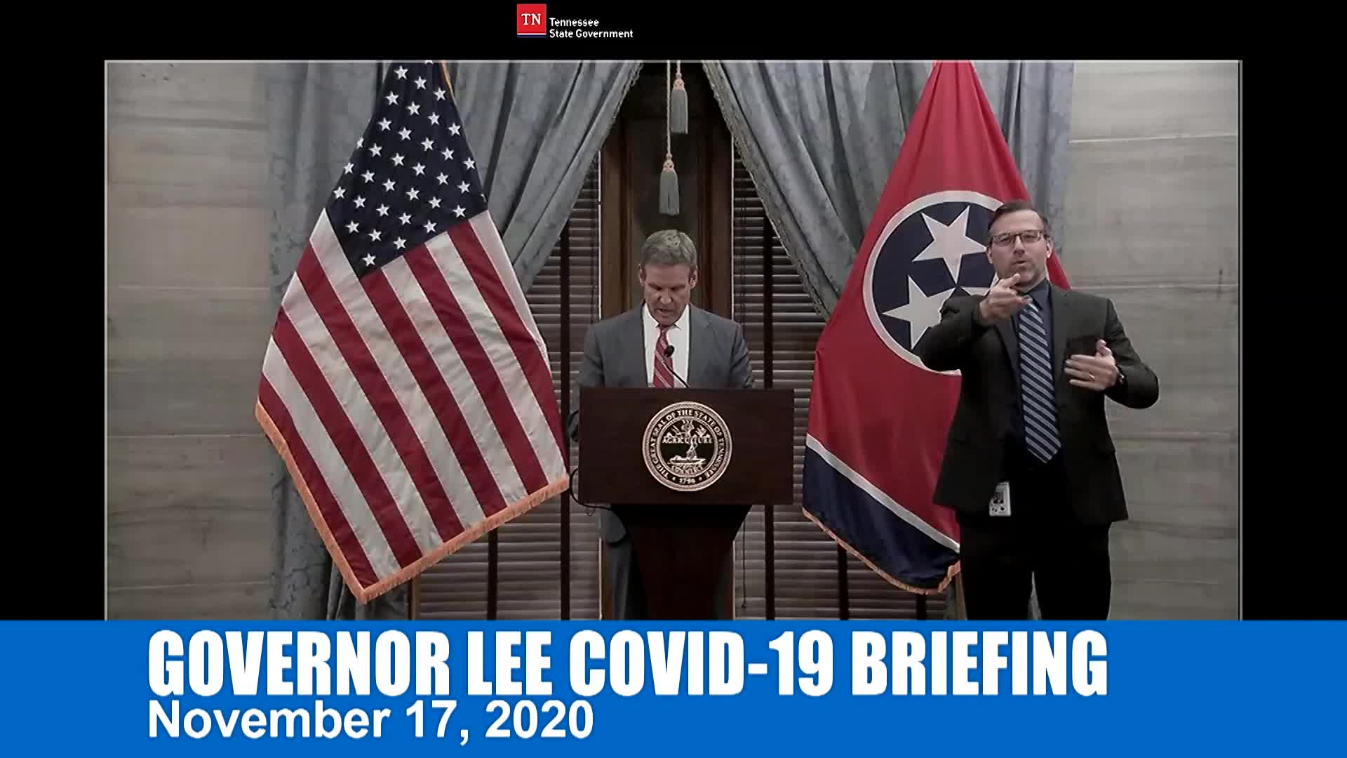 Thumbnail image for Gov. Lee Briefing (11/17)