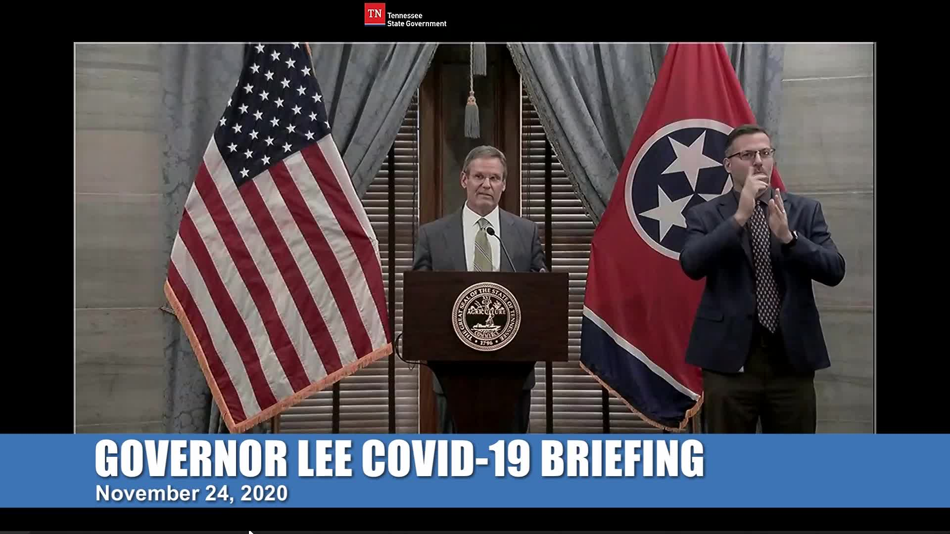 Thumbnail image for Gov. Lee Briefing (11/24)