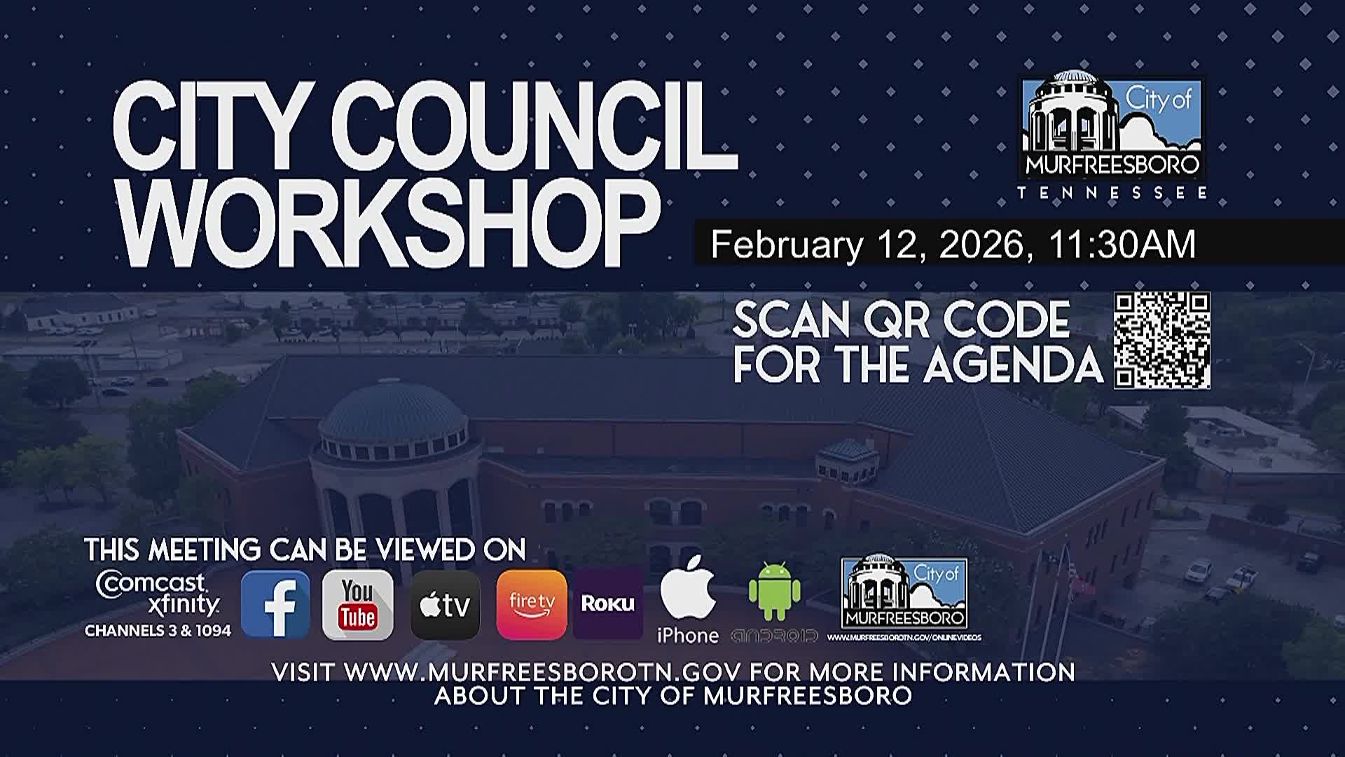 Thumbnail image for City Council Workshop (2/12/26) [cc]