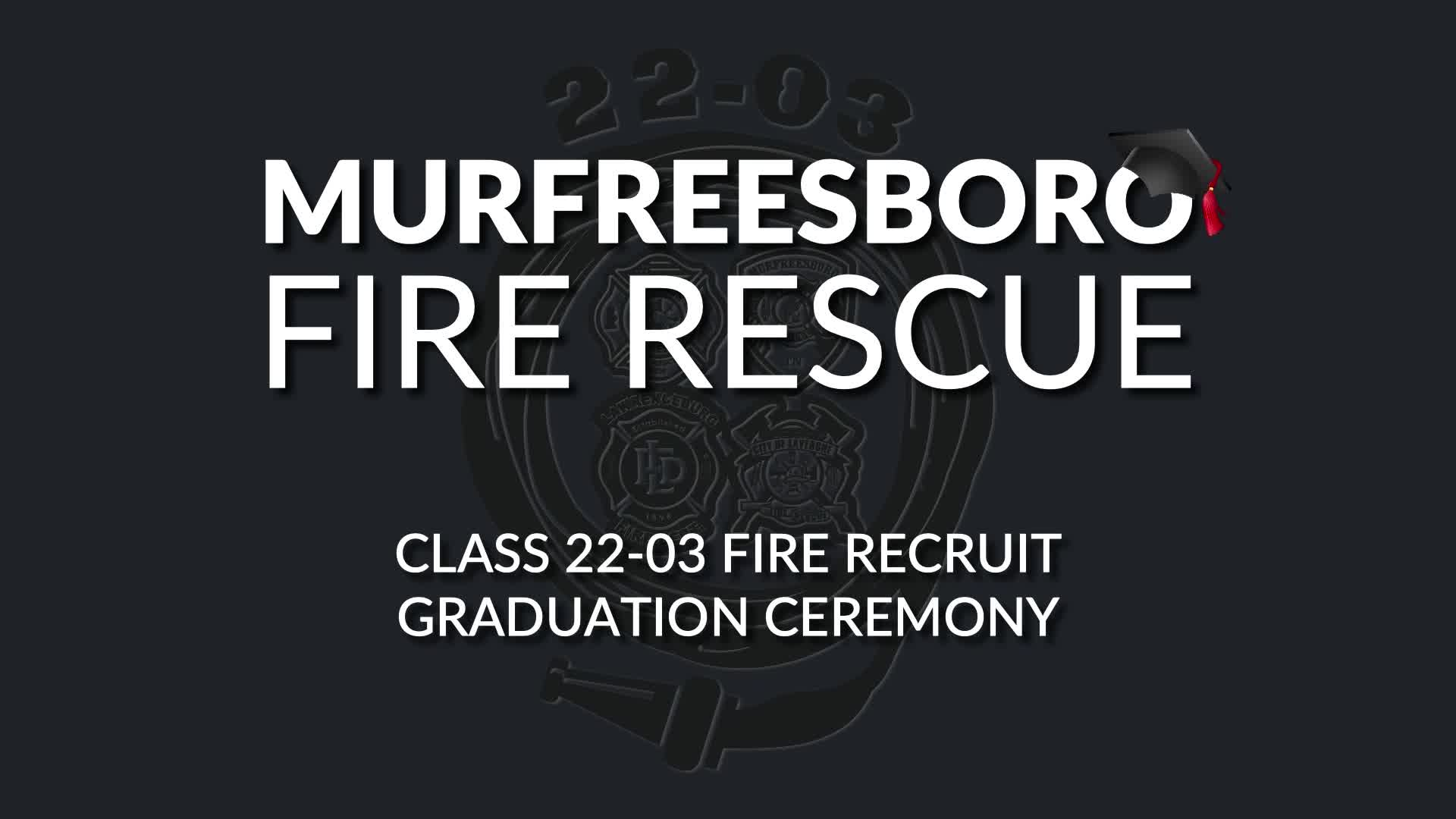 Thumbnail image for MFRD Graduation (11/10/22)
