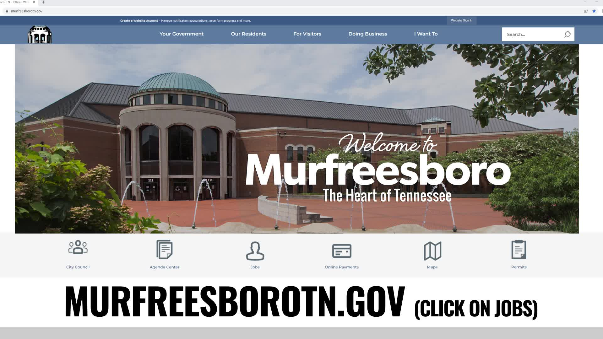 Thumbnail image for Jobs with the City PSA